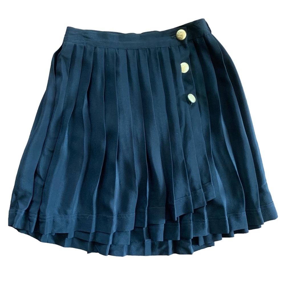 Geoffrey Beene Gold Black Mini Skater Skirt